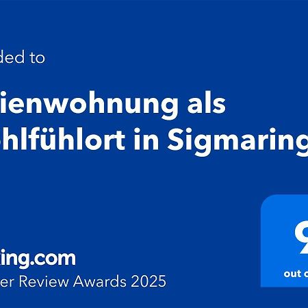 Ferienwohnung Als Wohlfuehlort In Sigmaringen Dış mekan fotoğraf